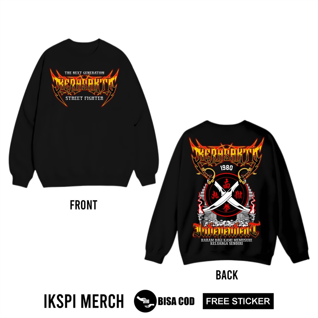 (SF24SB) Sweater Crewneck IKSPI The Next Generation Kera Sakti Street fighter