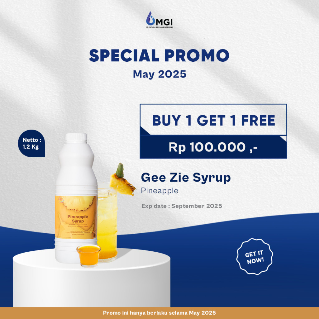

Mutiaragemilang.id Gee Zie Sirup Minuman Concentrate 1,2kg dan 2.5 Kg (Import Taiwan) PT MGI