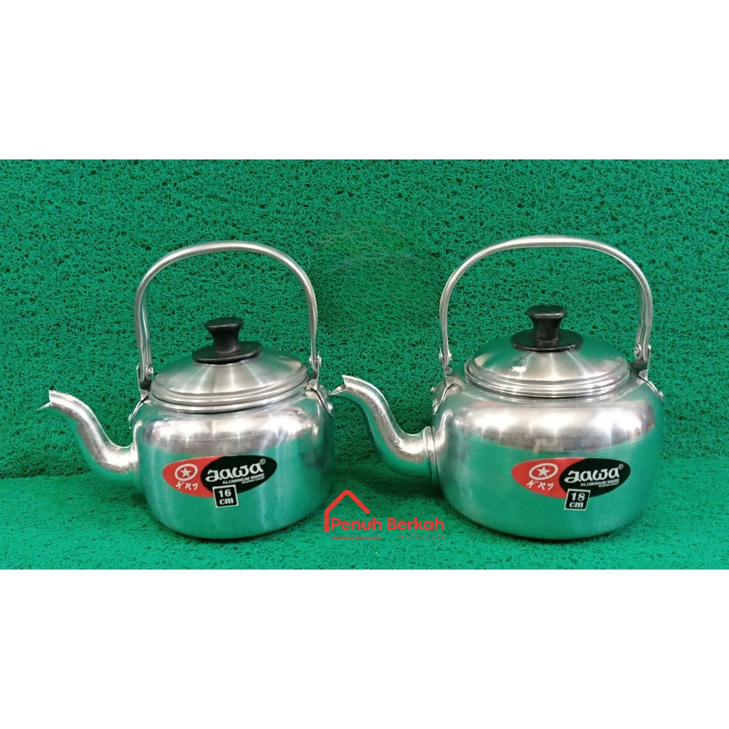 Teko air aluminium jawa ukuran 16cm & 18cm Ceret masak air/ceret aluminium air panas
