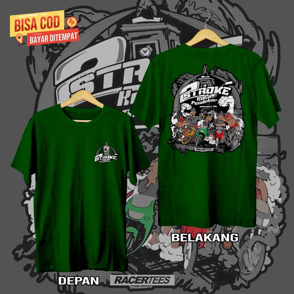 Kaos TWO STROKE KOTA PENDEKAR x Racertees MECO