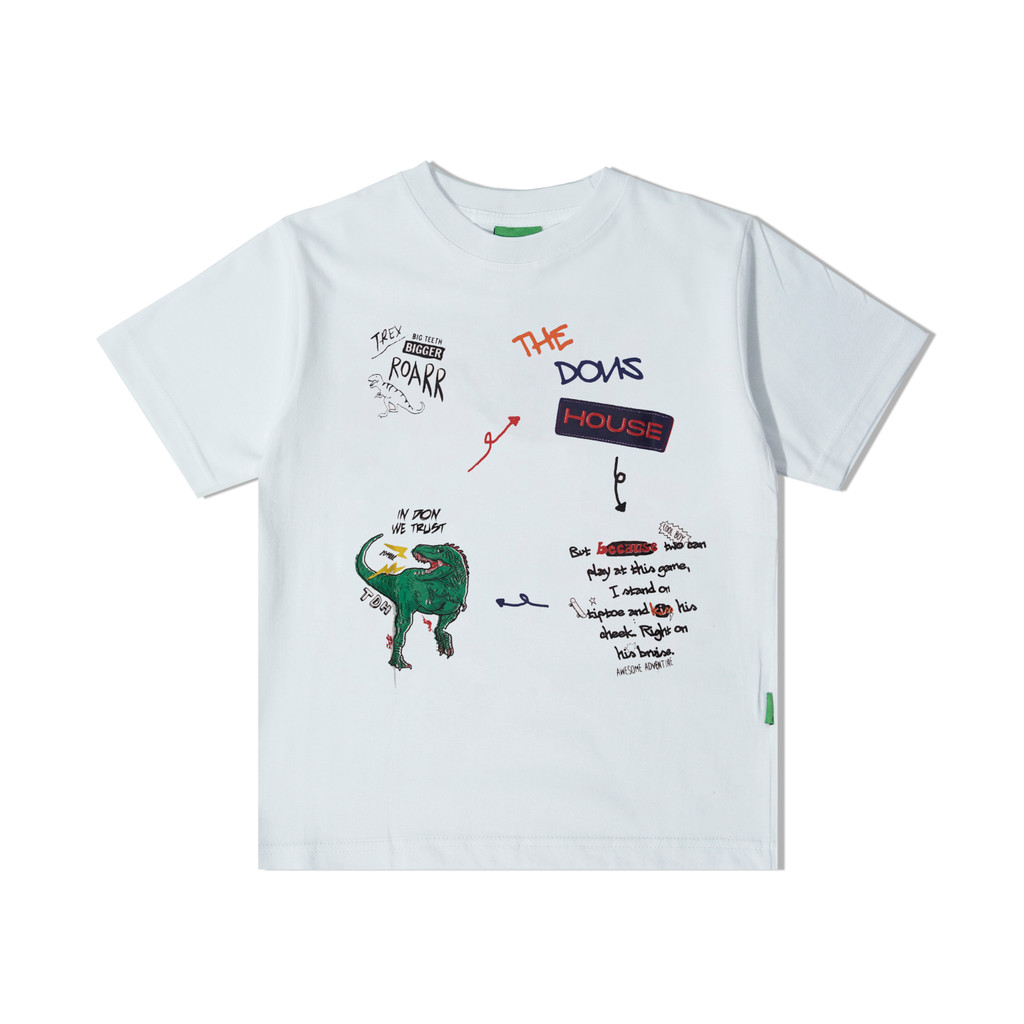 The Don's House RAWR KIDS - Kaos Anak Lengan Pendek Motif Sablon Bahan Cotton 24s