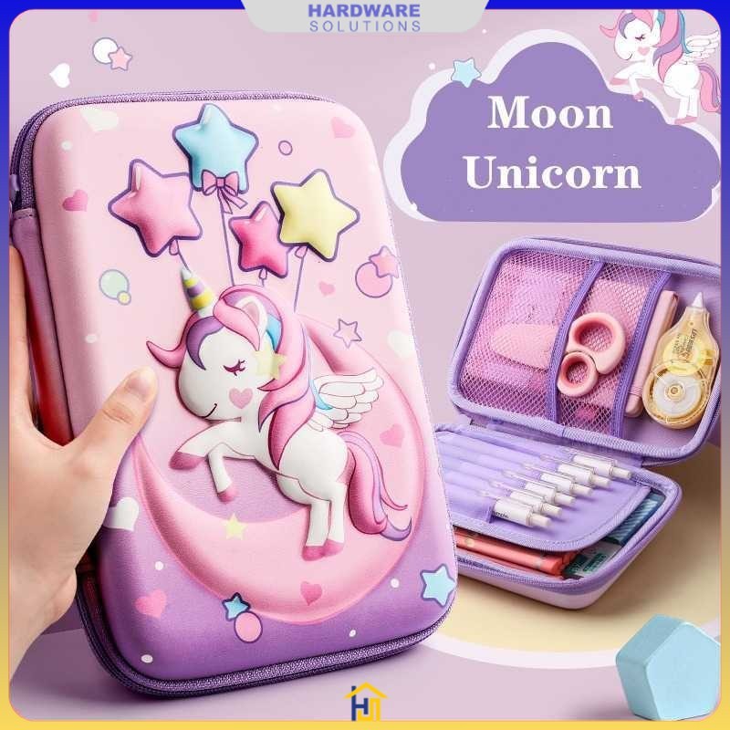 

Tempat Pensil Anak Unicorn Pencil Case Pouch Stationery - A1