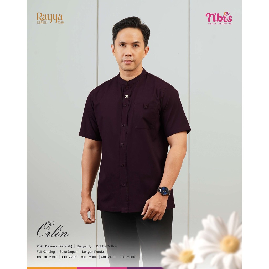 Gallery Muslim Bandung Sarimbit Koko Dewasa Lengan Pendek Bahan Cotton Orlin Koko Baju Muslim Pria B