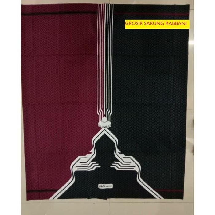 Rabbani Sarung Palestina Zanki 1 Hitam Marun Motif Palestine Terbaru - Zanki 1 Htm Mrn