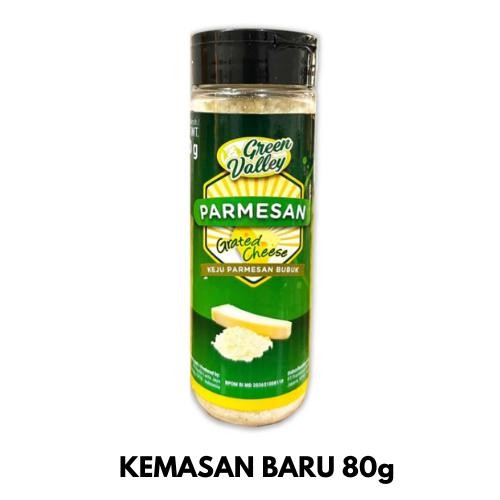 

Green Valley Parmesan 80 g / GREEN VALLEY GRATED PARMESAN PARUT KEJU