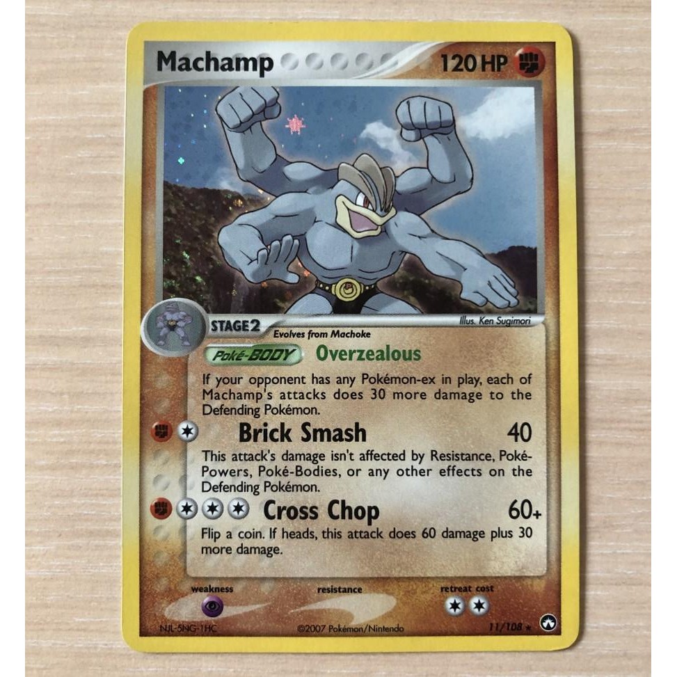 Machamp 11/108 Holo Rare Pokemon TCG Card Charizard Blastoise Venusaur