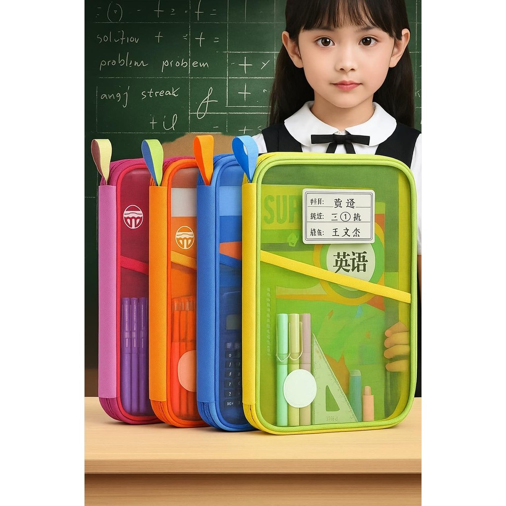 

Tas Dokumen Jaring Model 4 Sekat – Tempat Buku & Alat Tulis Anak Sekolah, Organizer Serbaguna, Bahan Tebal