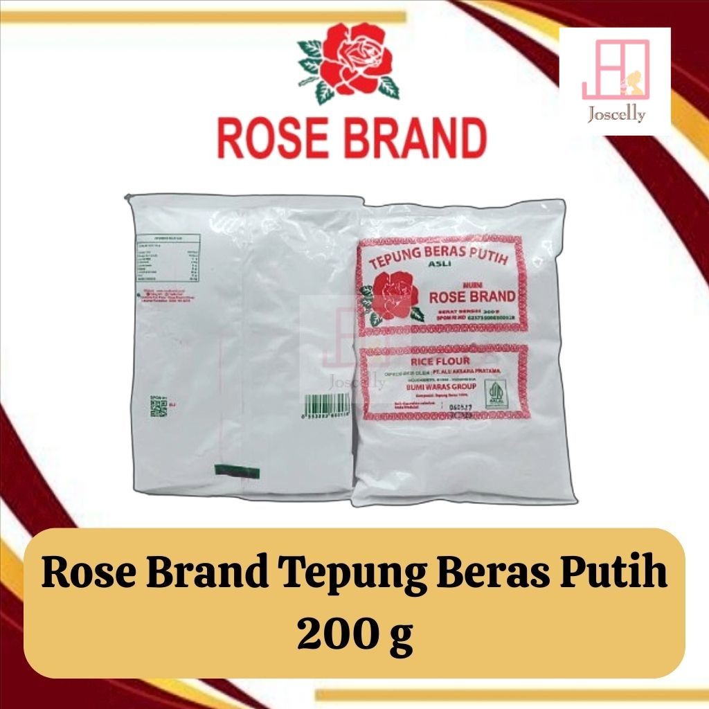 

JOSCELLY.ID ROSE BRAND (Ekonomis) Tepung Beras 200 Gram / 200 gr