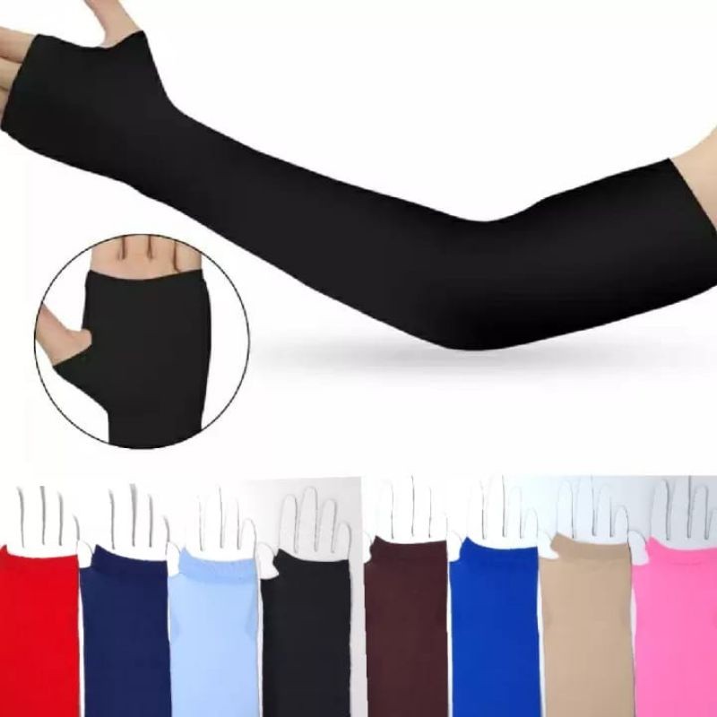 HANDSOCK/MANSET TANGAN BERJEMPOL BAHAN STOKING/MANSET JEMPOL LENGAN PANJANG,MANGSET TANGAN TEBAL