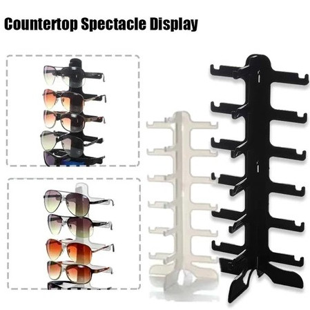 6 Susun Rak Kacamata Akrilik Display Pajangan Kacamata Plastik Display Kacamata Dapat Dilepas