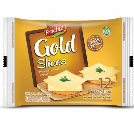 

Prochiz Keju Potong Gold isi 12Pcs Cheese Slice