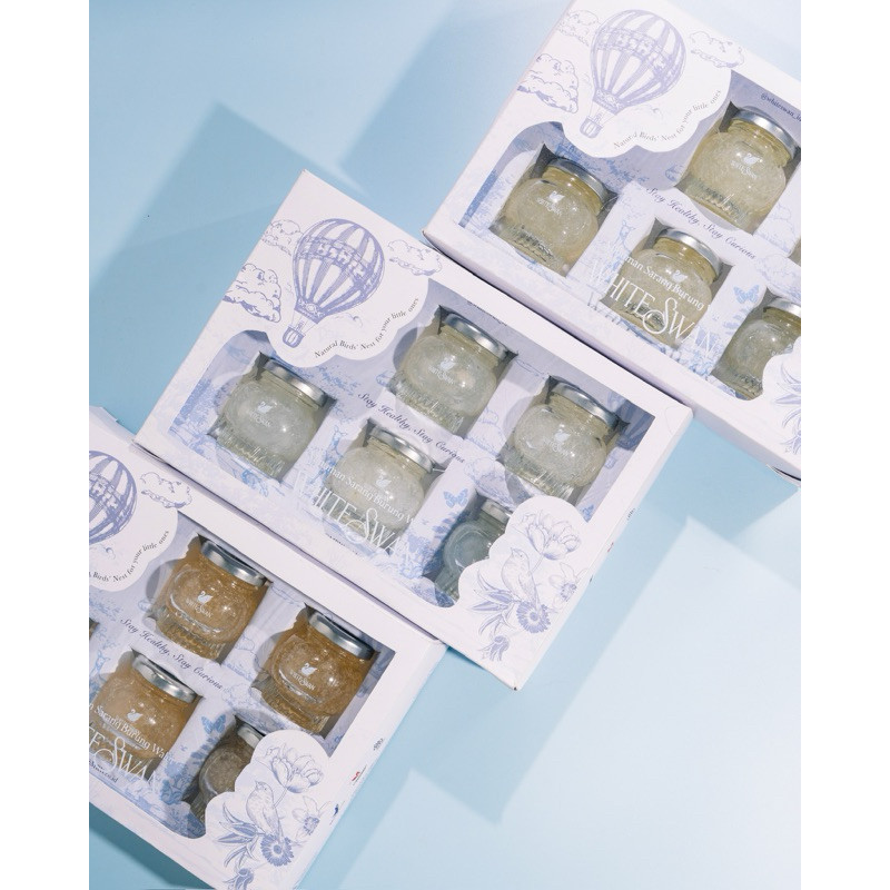 

WHITESWAN BABYSET (Minuman sarang burung wallet) Dgn potongan Buah Asli ~ No Sugar