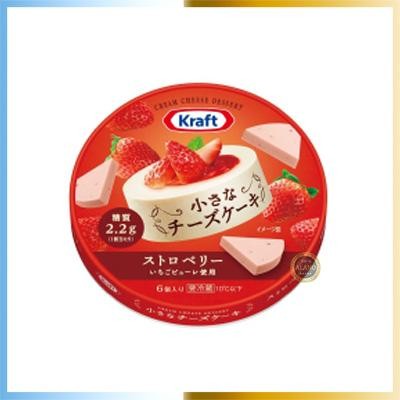 

Kraft 6P Cheddar Cheese Mozarella Camembert Original Japan - Strawberry