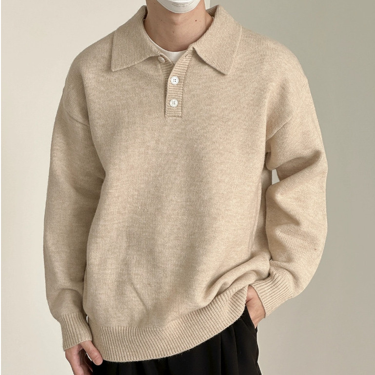 ZANE KNITTED POLO SWEATER | SWEATER RAJUT POLO PRIA