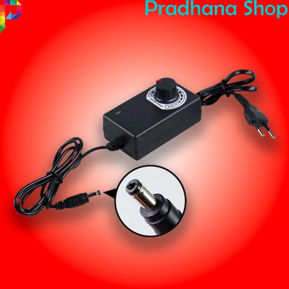 Power Supply Adaptor Adjustable Adaptor Dimmer Konverter AC 220V to DC 3V - 12V 2A EU Plug