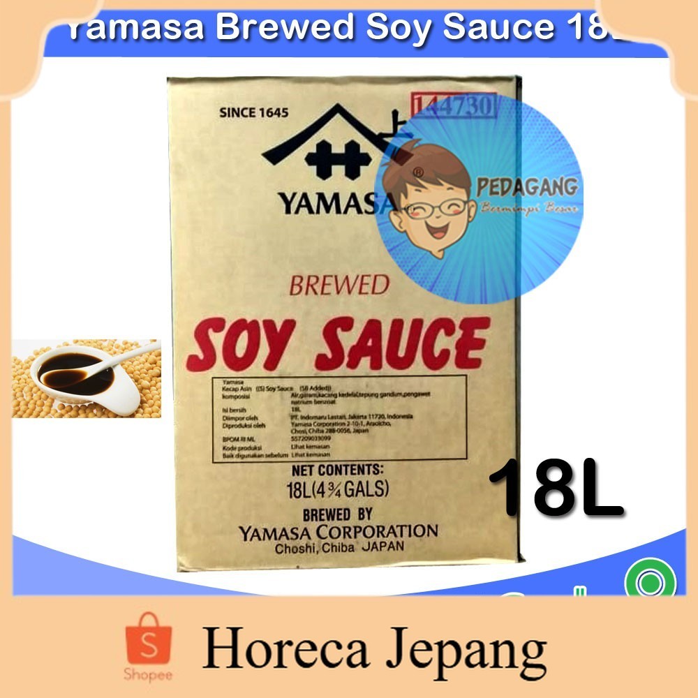 

Yamasa Brewed Soy Sauce 18L | Yamasa Koikuchi Shoyu 18L