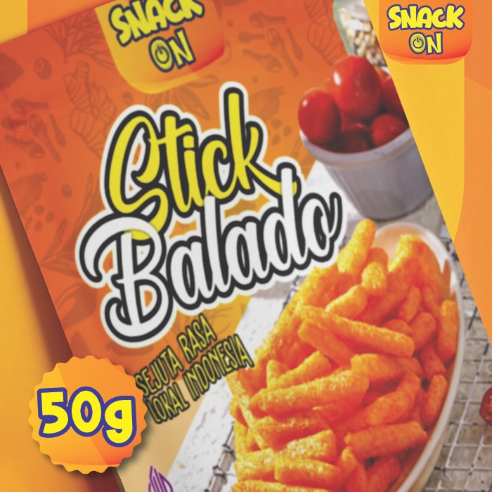 

Snack On Camilan Stick Balado Pedas Manis 50gr