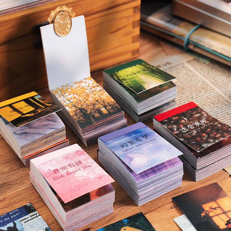 

50 Sheets Season of Dreams Series Decorative Sticker INS Scenery Handbook Scrapbooking Material Label Diary Journal Planner