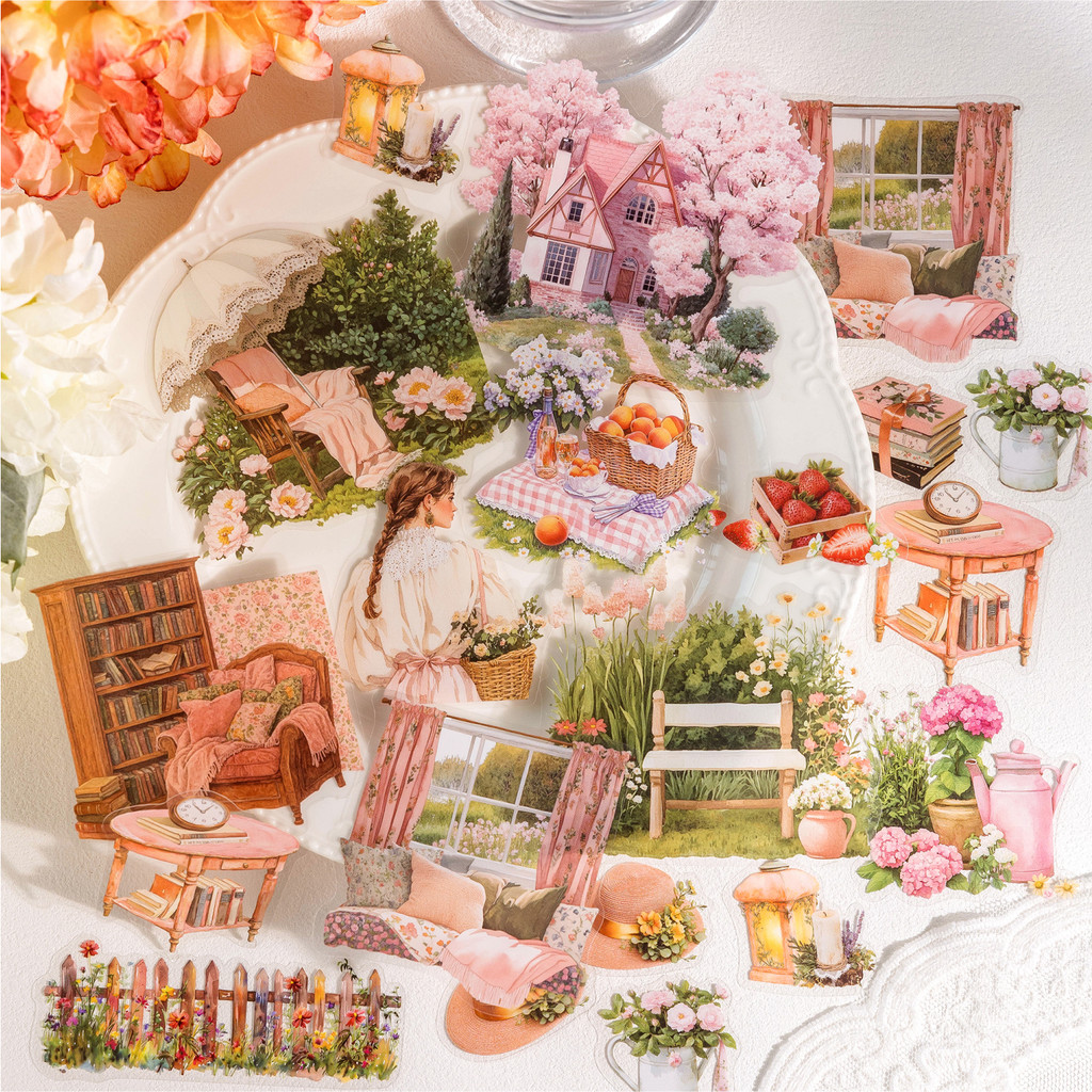 

Field Life Sticker Pack 30 Sheets/Bag Scrapbook Stickers DIY Stationery Journaling Supplies Phone Case Notebook Decoration