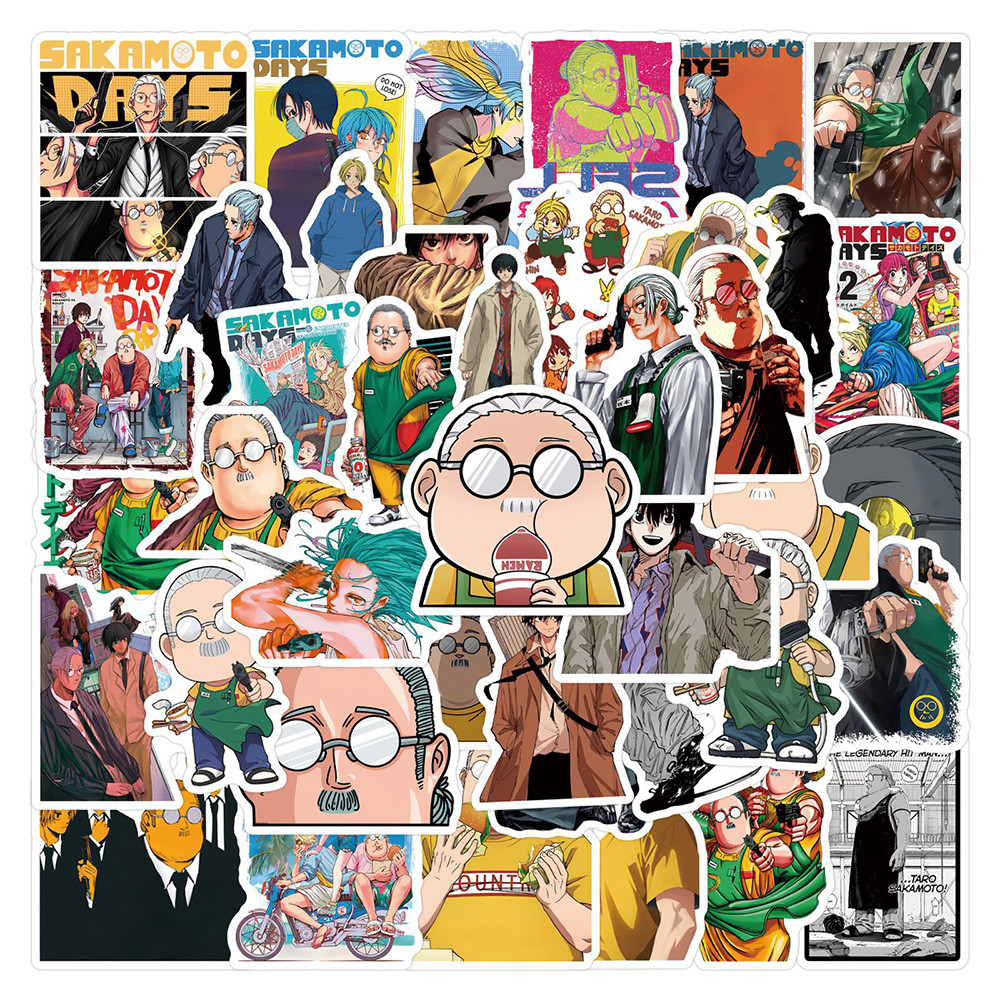 

10/30/55/110PCS Sakamoto Days Anime Stickers Japanese Manga Cartoon Decals DIY Skateboard Phone Fridge Notebook Car Graffiti Toy
