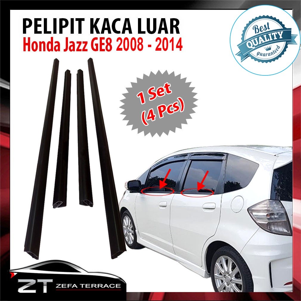 Pelipit Kaca Luar Honda Jazz Ge8 2008-2014 Weather strip Pelipit Kaca Honda Jazz S/RS 1 Setco