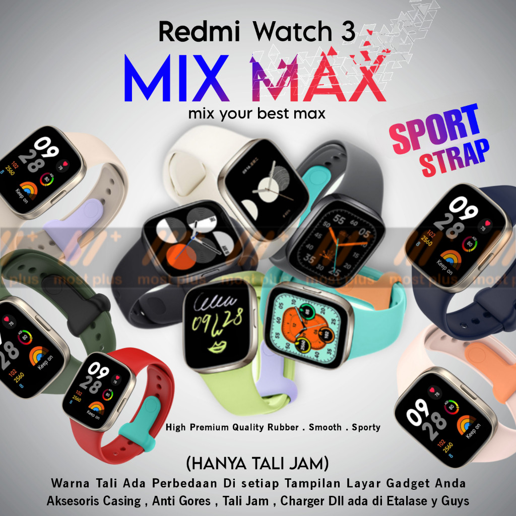 TALI JAM  REDMI WATCH 3 MIX MAX SPORT STRAP TALI JAM REDMI WATCH 3 OEMCO