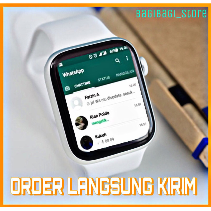  JAM TANGAN HP ANDROID LAYAR SENTUH  SMARTWATCH PRIA WANITA MASA KINI ELEGAN MEWAH ANTI AIRCO