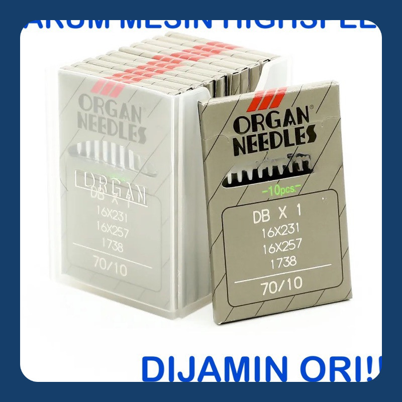 Jarum Jahit Organ DBx1 ORI Jepang - Mesin Jahit Highspeed Industri Jarum 1 Typical / Brother / Juki 