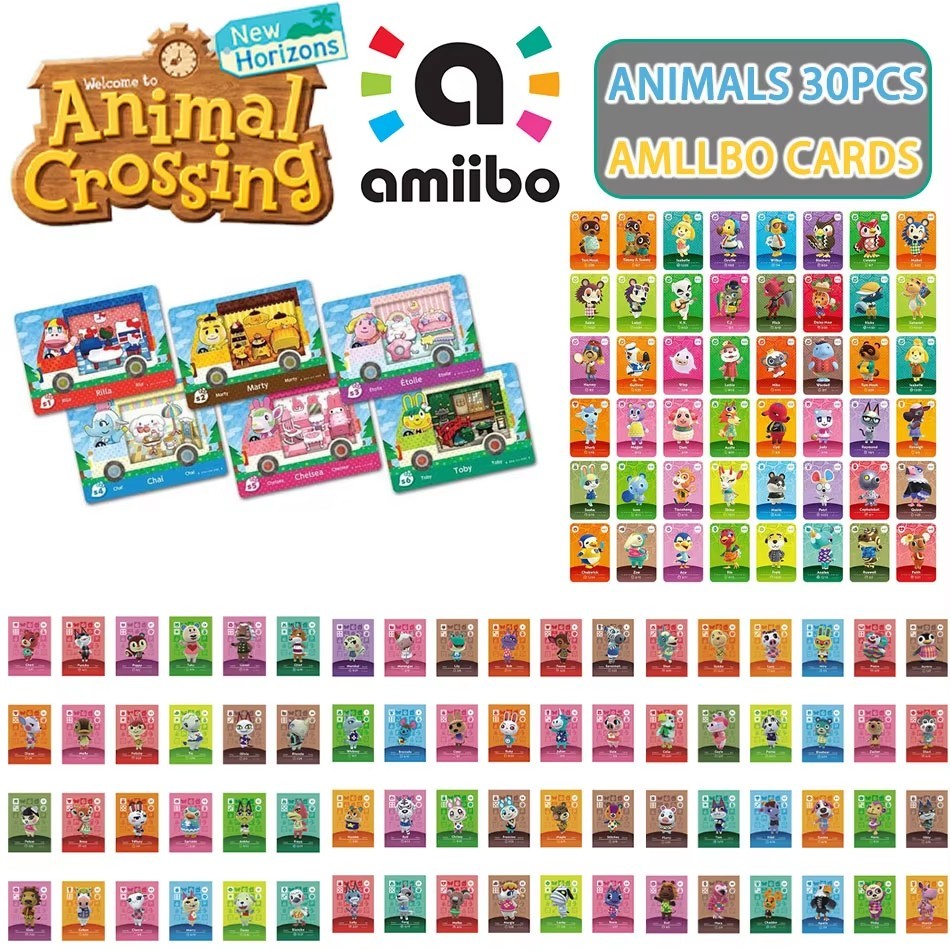 

Amiibo Card Game Animal Crossing: New Horizons Anime Cartoon Figure Kawaii roles NS Switch 3DS Set Collect Mini NFC Cards gifts