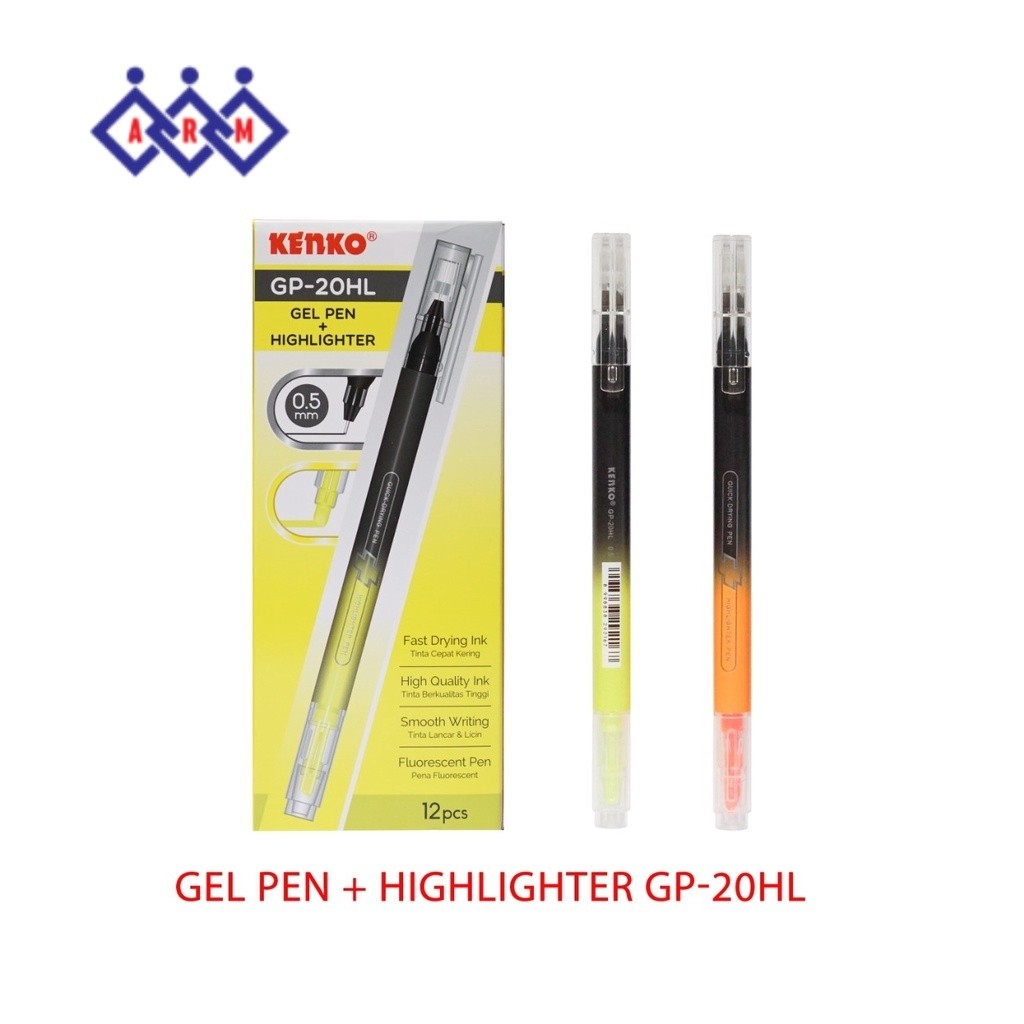 

Pulpen Gel + Highlighter Kenko GP-20HL (1PCS) Best Seller