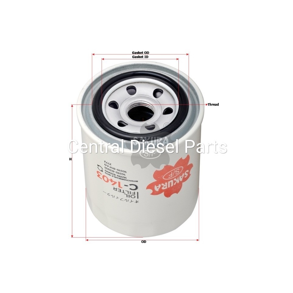 Filter Oli / Oil Filter Suzuki Vitara Escudo 1600cc Jimny C-1403 C1403 Sakura