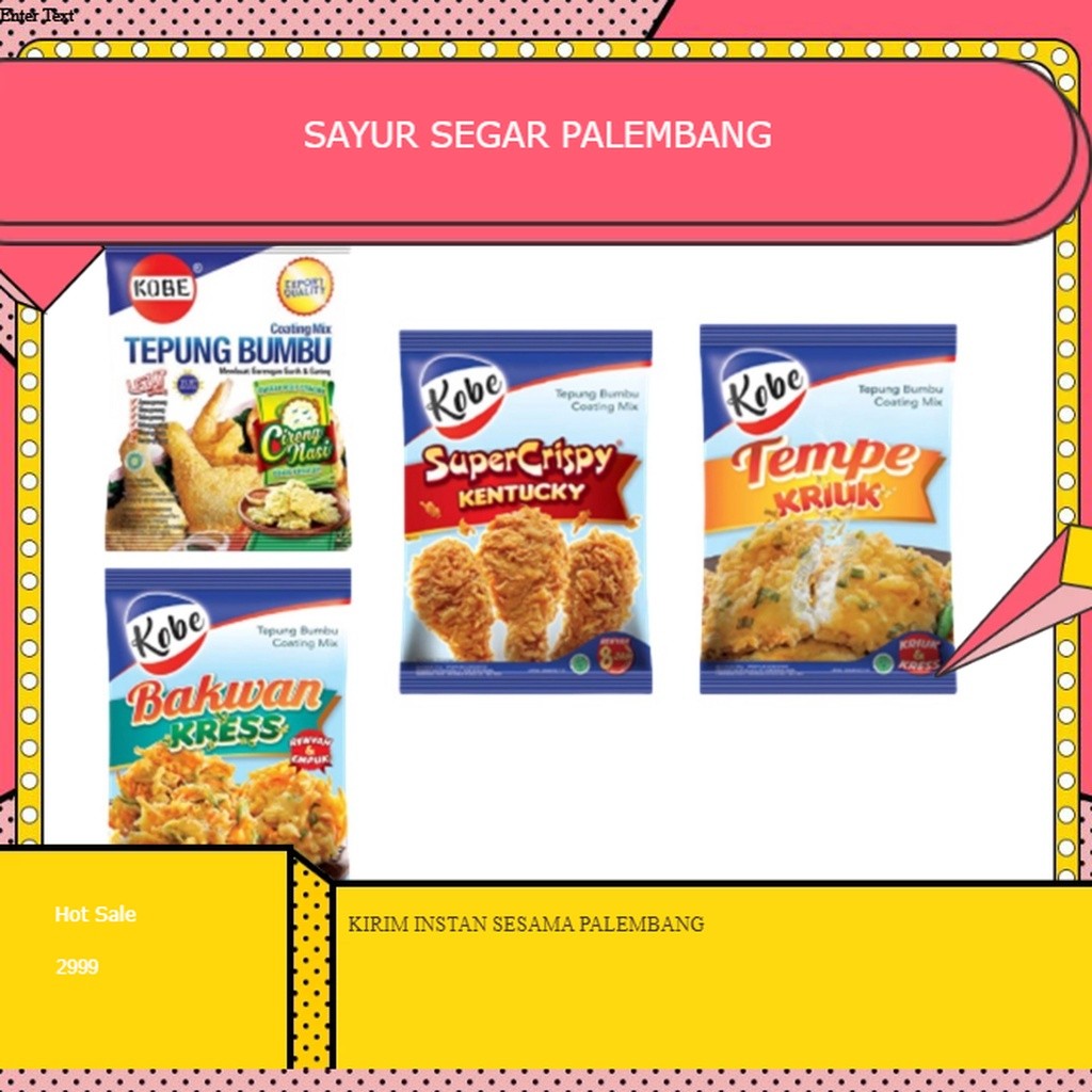 

Tepung Kobe Instan All Varian - Palembang