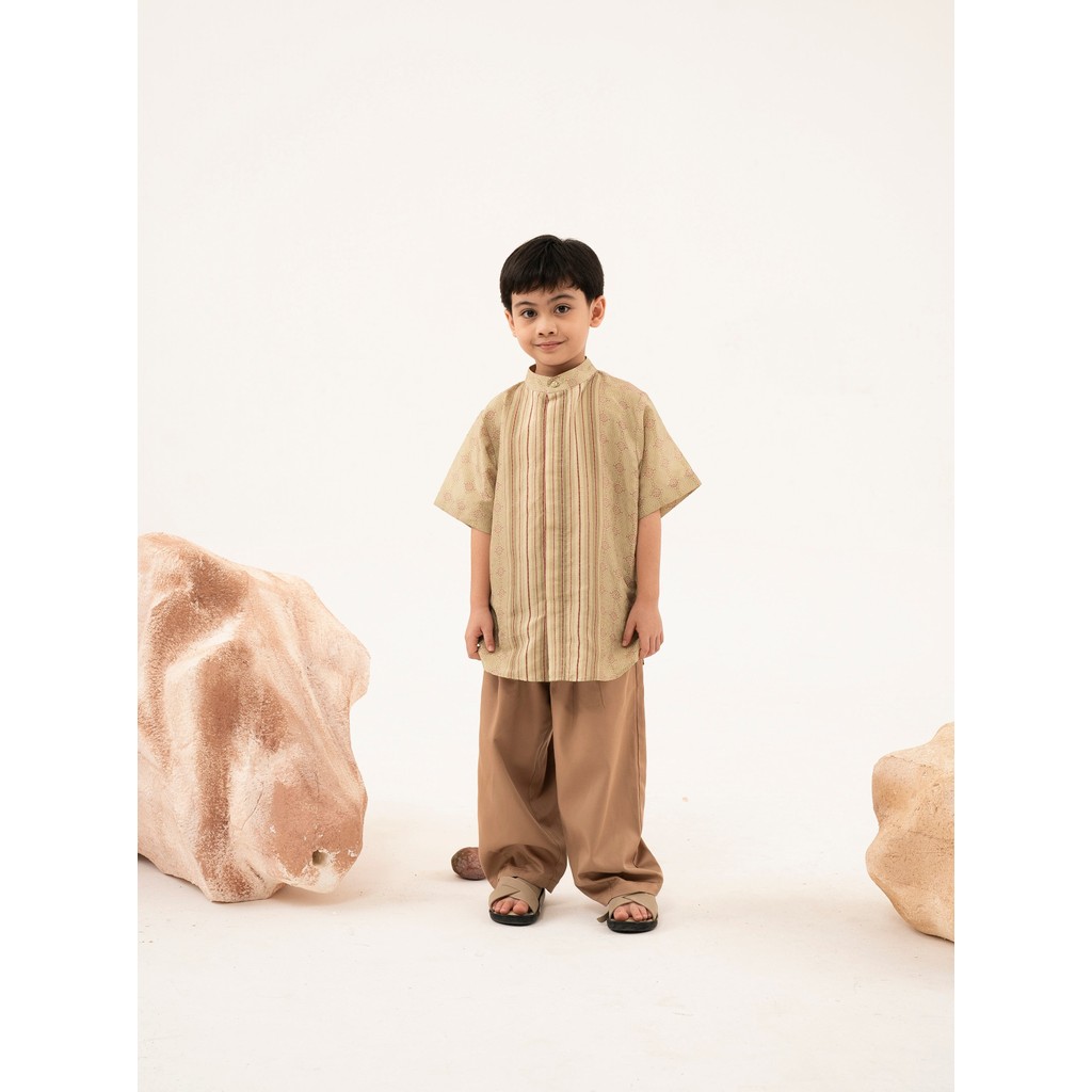 Aleza - Owen Koko Olive - Atasan Kemeja Koko Anak Laki-Laki