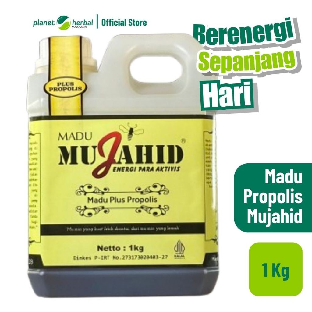 

Madu Propolis Mujahid 1 kg - Natural Raw Honey Asli Alami Original