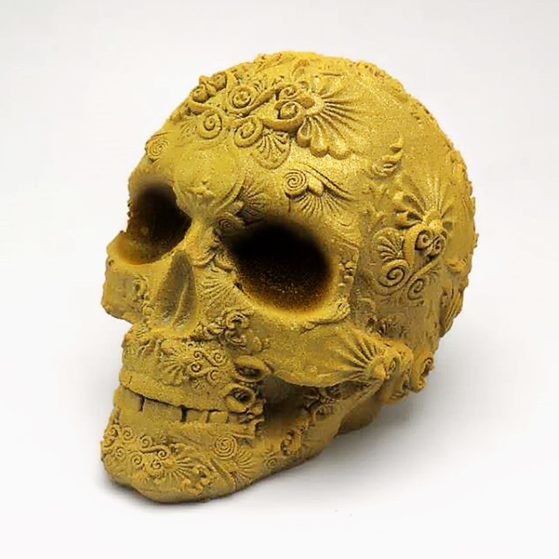 

Exquisite pattern skull silicone mold DIY production candle resin handicraft mold
