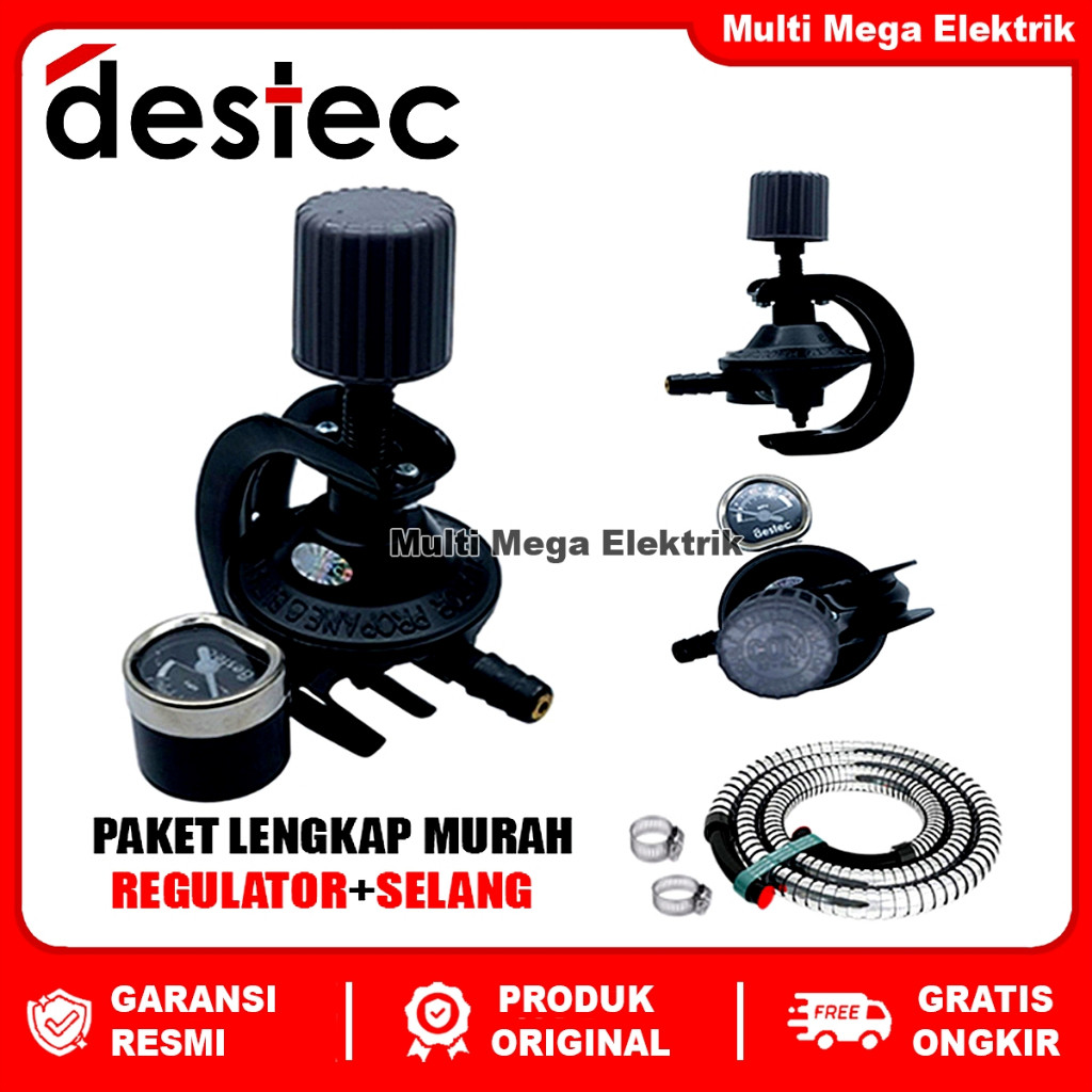 [COD] REGULATOR KOMPOR GAS DESTEC STARCAM ANTI BOCOR DOUBLE LOCK LPG TEKANAN RENDAH