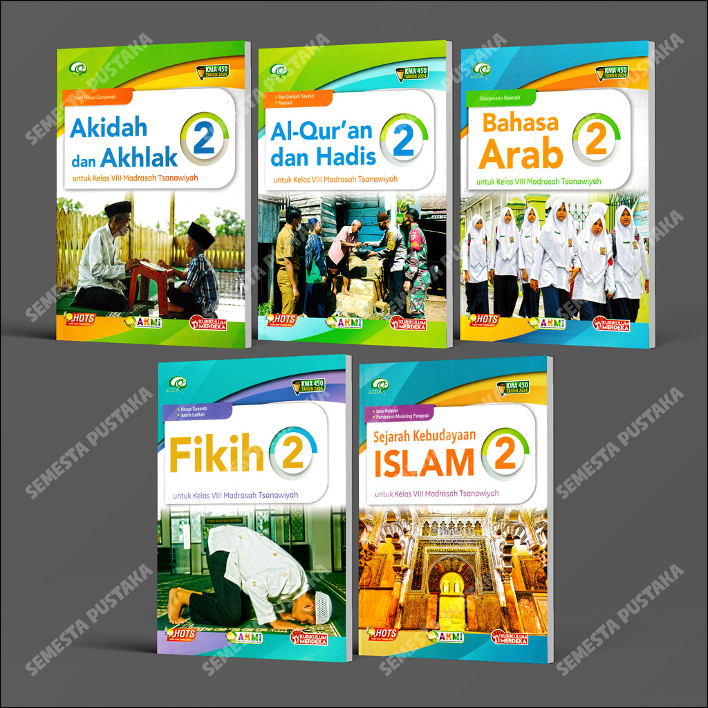 Buku Kelas 8 MTS KMA 450 Aqila Tiga Serangkai