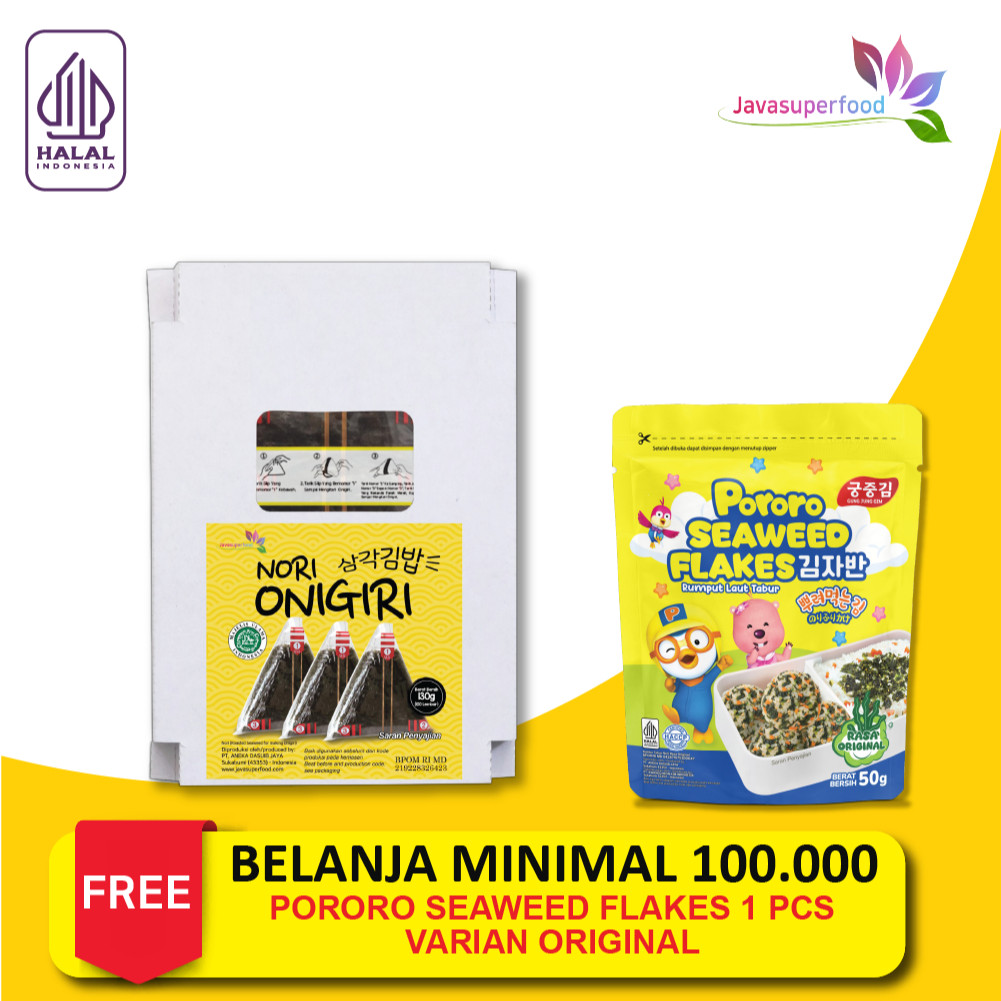 

NORI ONIGIRI | Nori Wrapper Khusus Bungkus Nori Triangle / Sushi Nori (ISI 100 Lembar)