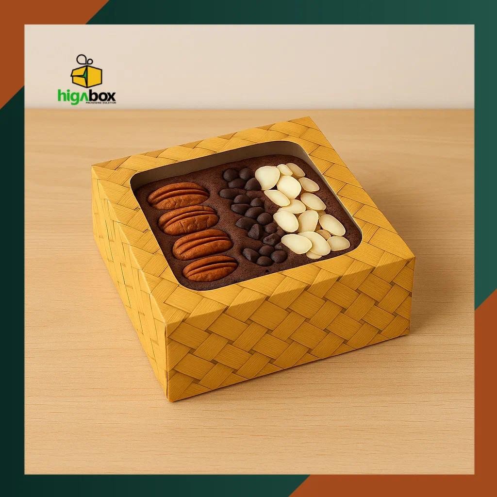 

Box Kue 16 x 16 x 7.5 cm / Kotak Brownies / Kotak Kue / Kotak Donat Bolen / Box Brownies | HC04