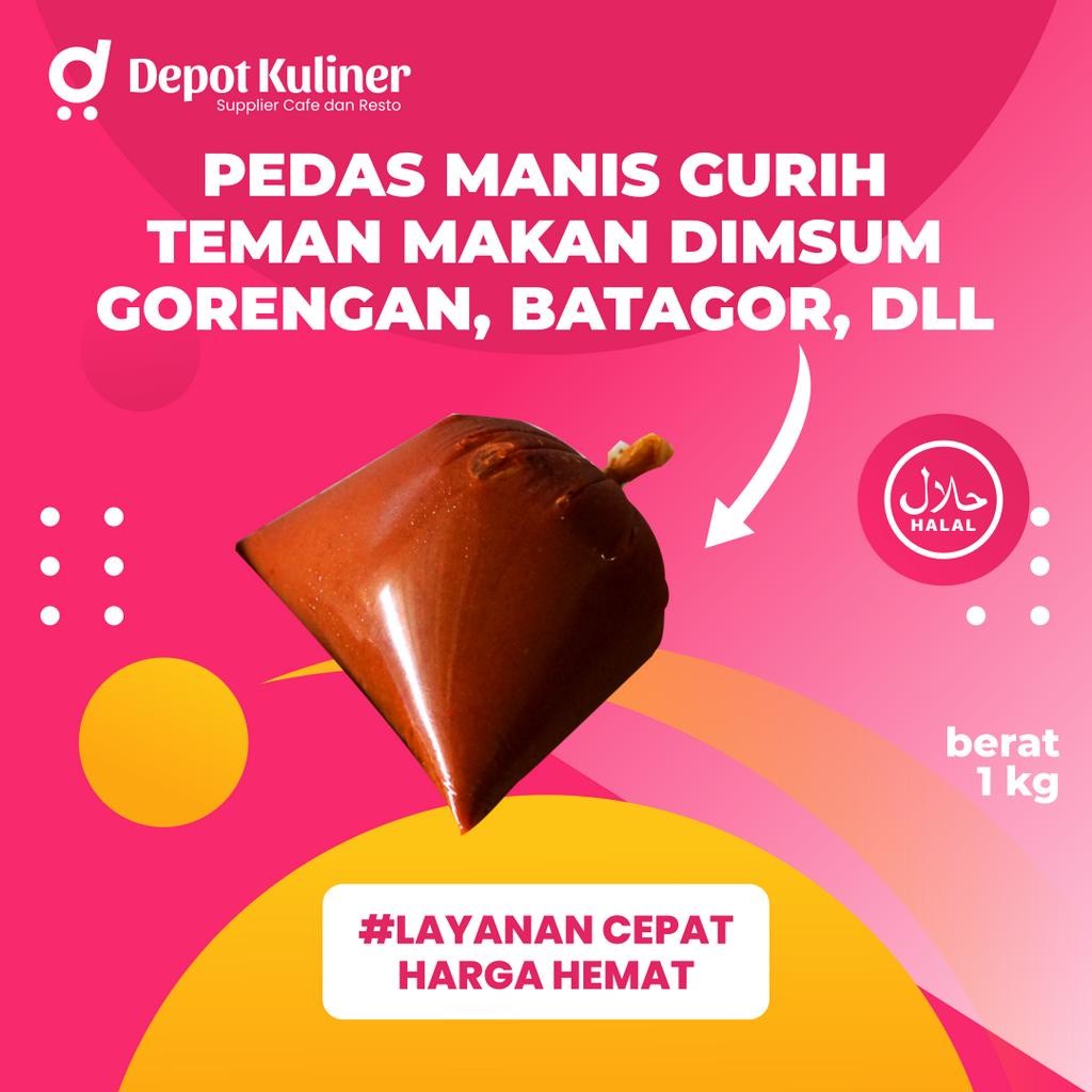 

Sambal Cabe Dimsum 1 Kg Saus Cabe Dimsum / Saus Tahu Balik / Saus Pangsit