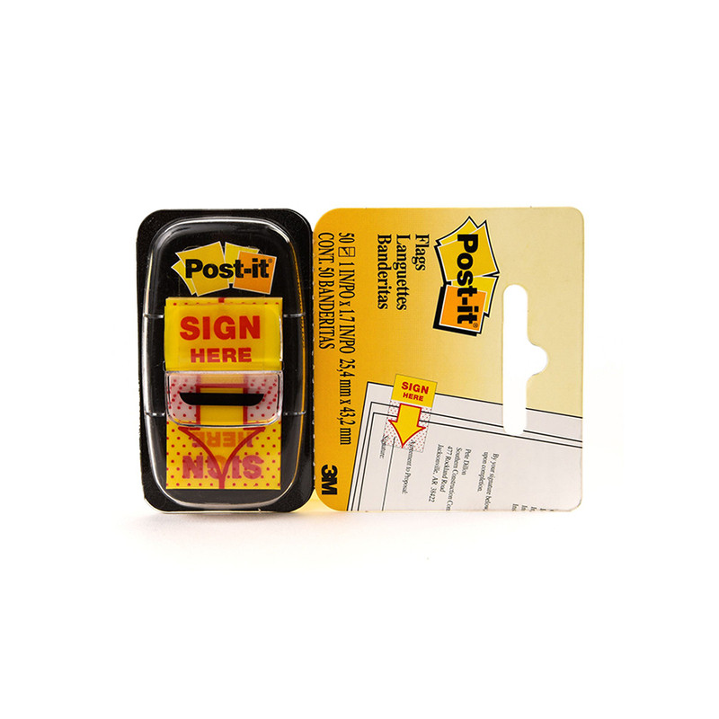 

Tape Flag 680 - 9 Sign Here Post It 3M - Penanda Dokumen