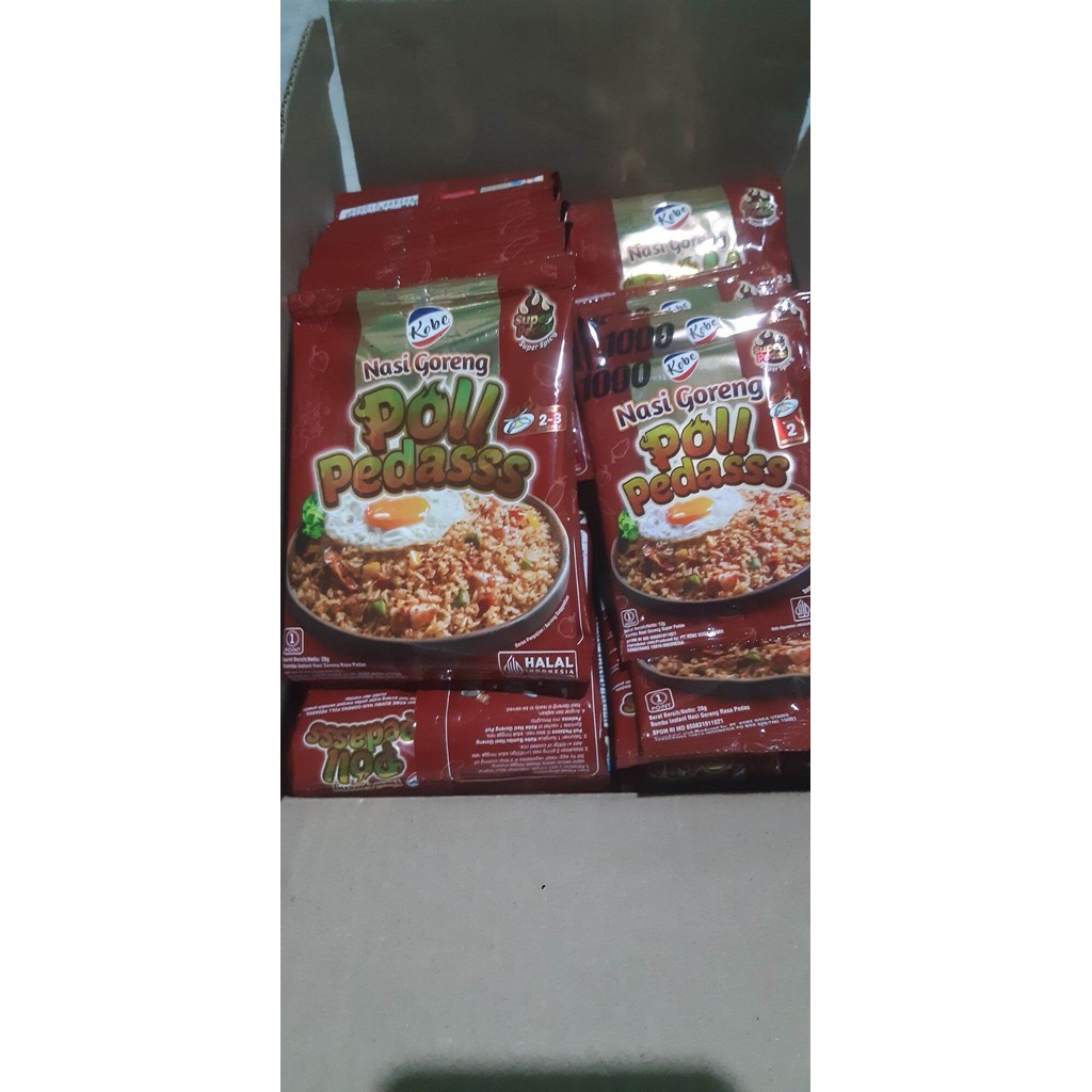 

kobe bumbu nasi goreng poll pedas 12 sachet