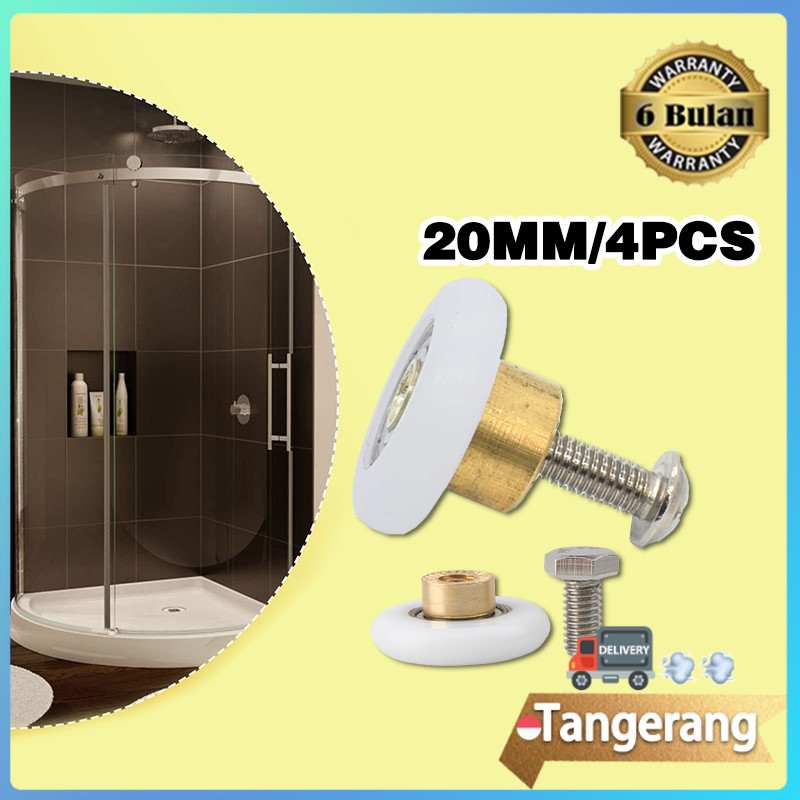 4PCS Roda Roller Pintu 20mm Roda Roller Pintu Roda Shower Box Roda Katrol Pintu