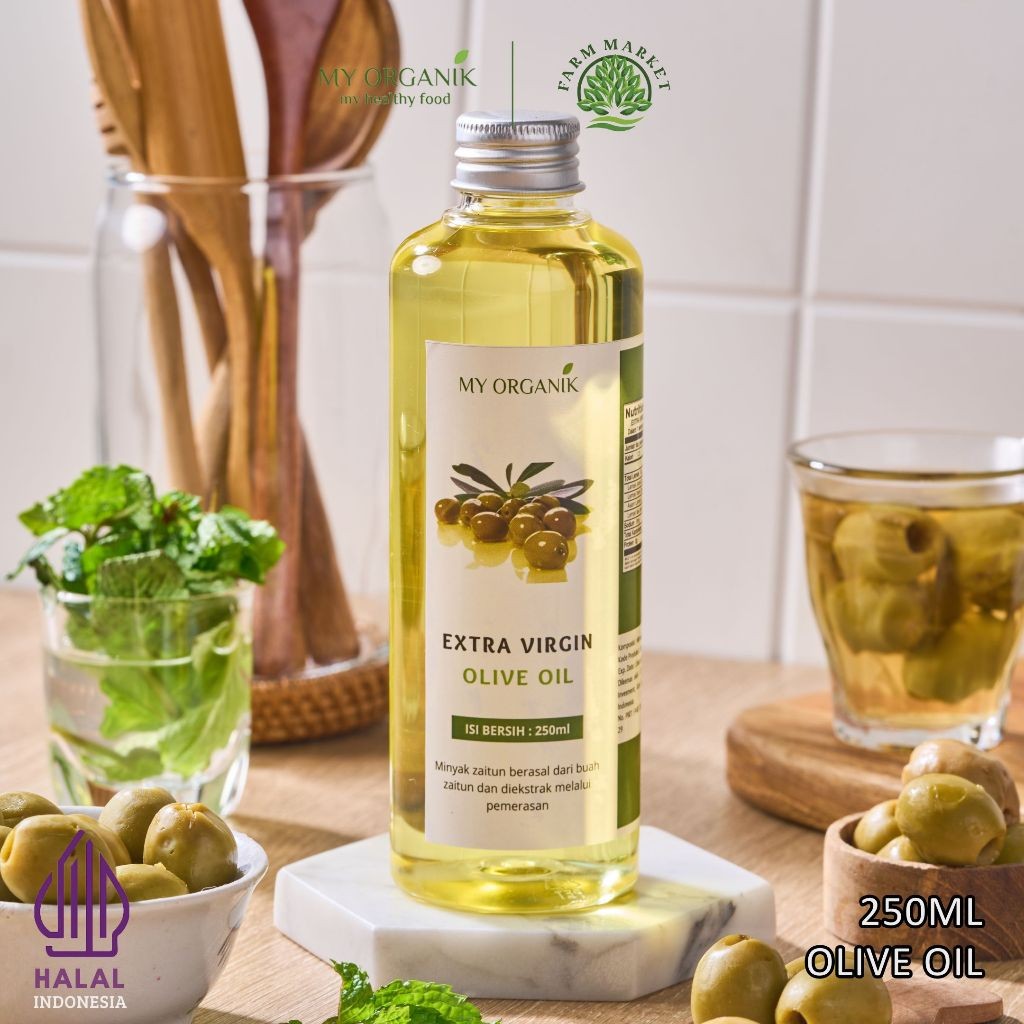 

My Organik Extra Virgin Olive Oil Minyak Zaitun Evoo 250ML Untuk Masak Mpasi Rambut dan Kesehatan
