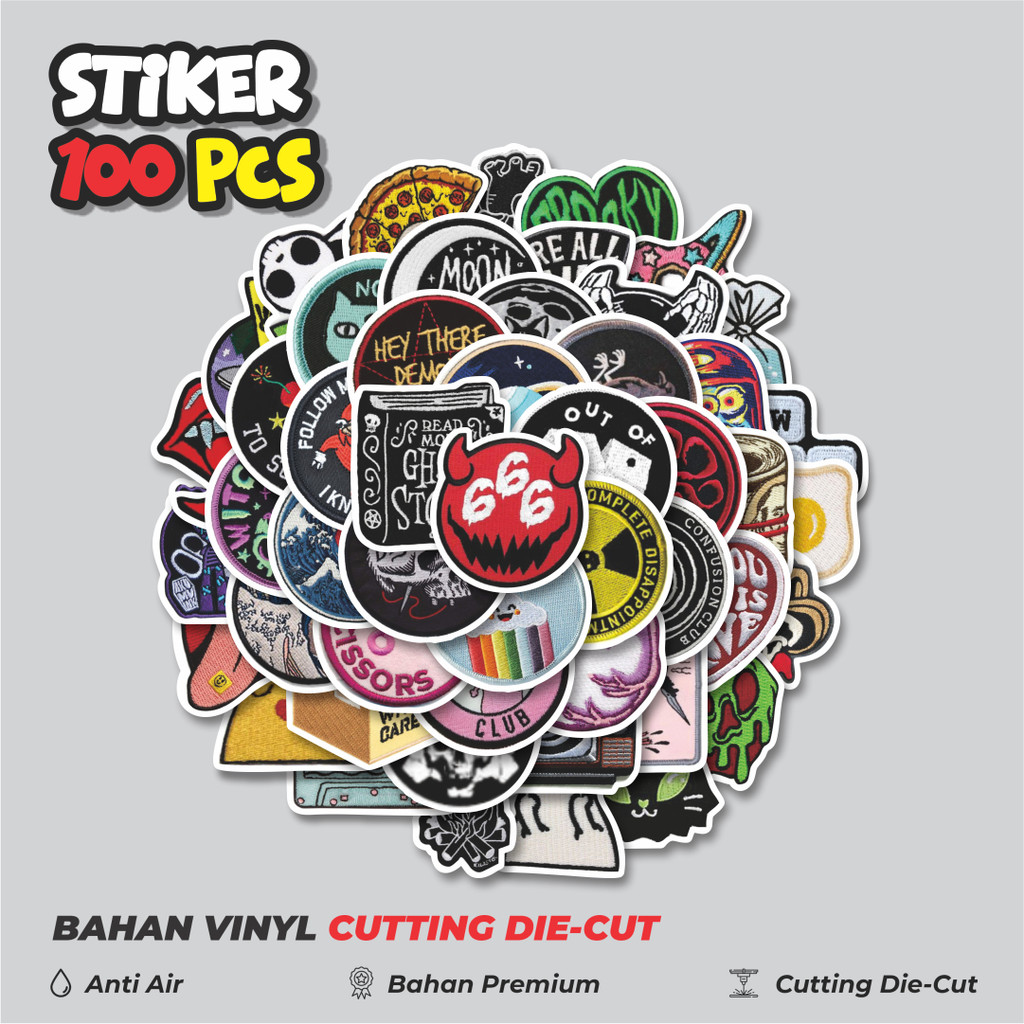 

Terbaru! 50 pcs Stiker Patch Keren INS Style Dekorasi Lucu Kreatif untuk Notebook, Skateboard, HP