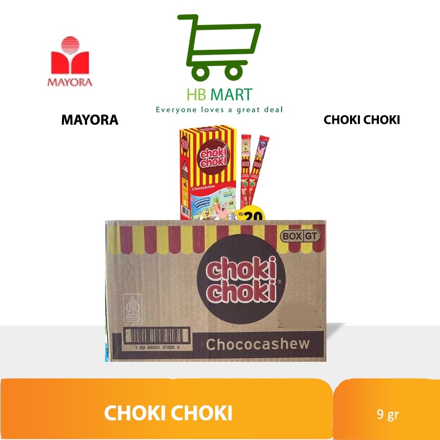 

CHOKI CHOKI CASHEW 9GR DUS ( 9 BOX ) 1 DUS