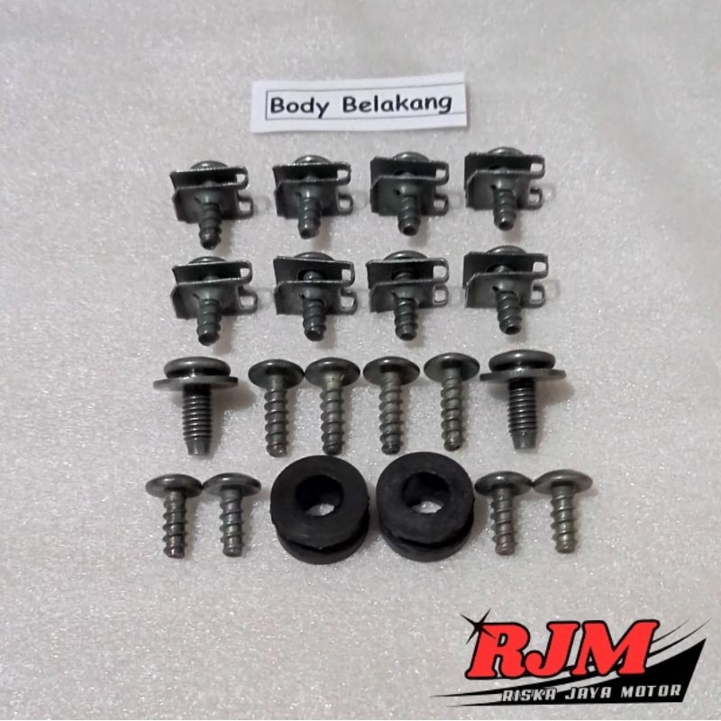 Baut Full Set Cover Bodi Body Belakang Yamaha Mio Soul GT 125 All New