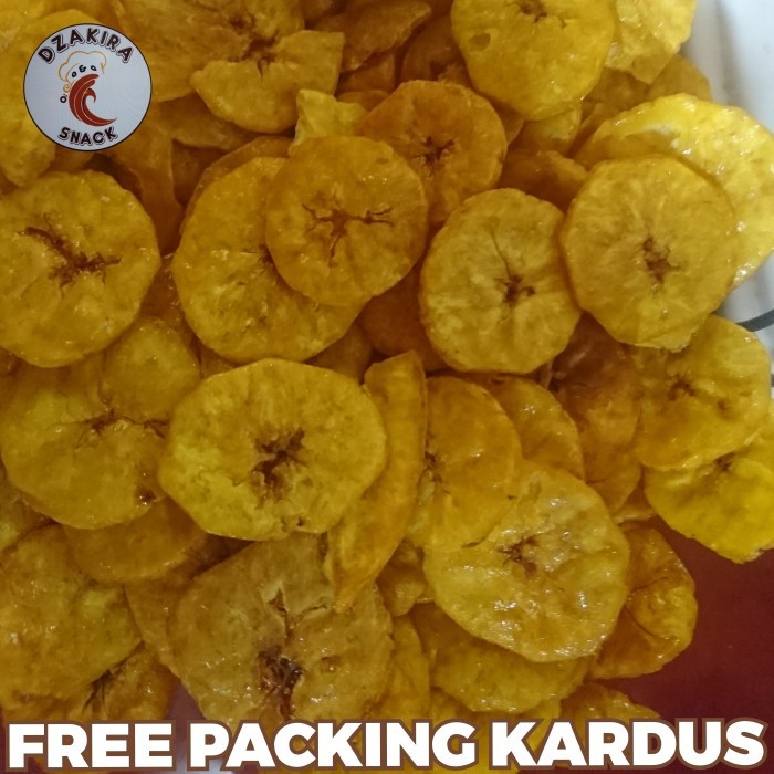 MAKANAN RINGAN KILOAN KERIPIK PISANG BULAT - MANIS