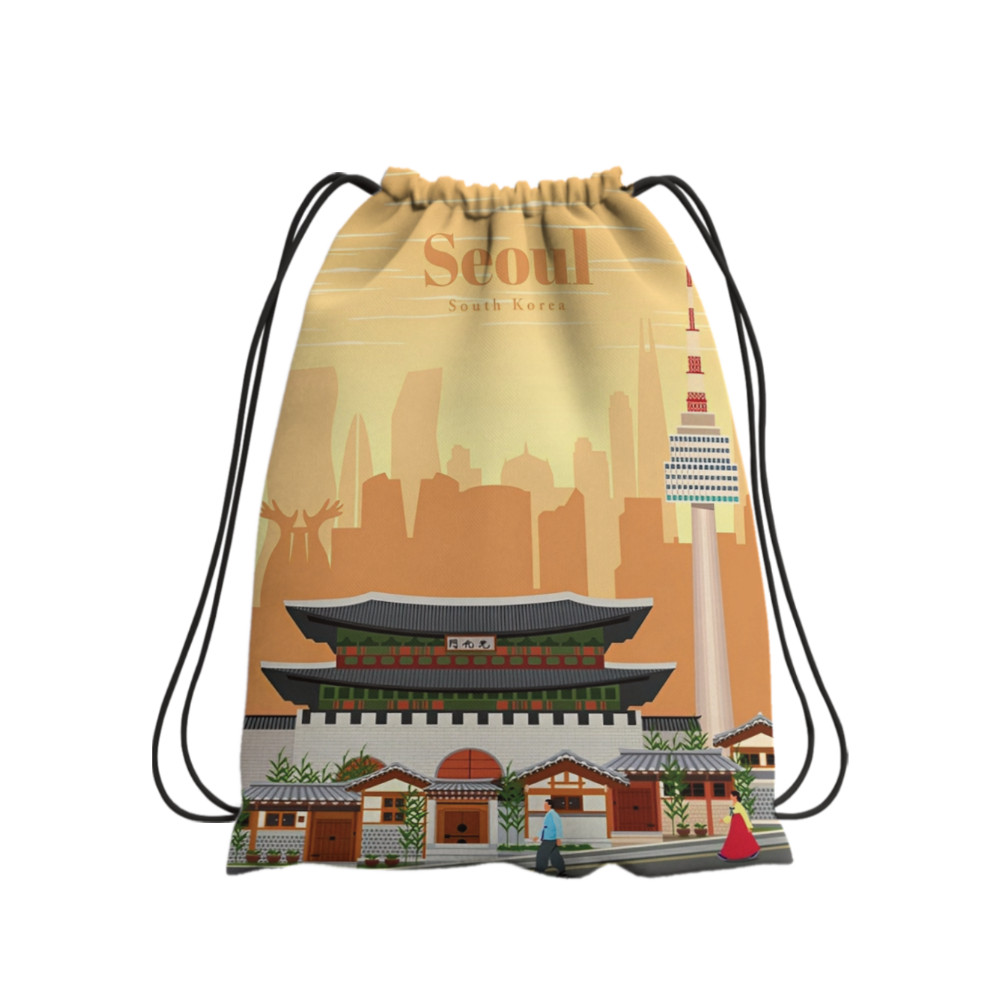 Tas Serut SEOUL KOREA sekolah ransel Sepak bola  FUTSAL BISA CUSTOM SUBLIM