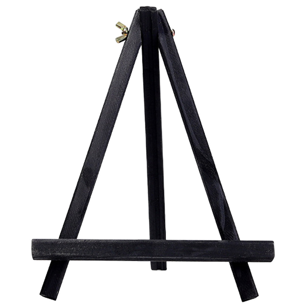 

Mini Children's 24x18 Black Wood Small Tripod Table Top Display Stand for Painting Canvas Wood Painting Easels Phone